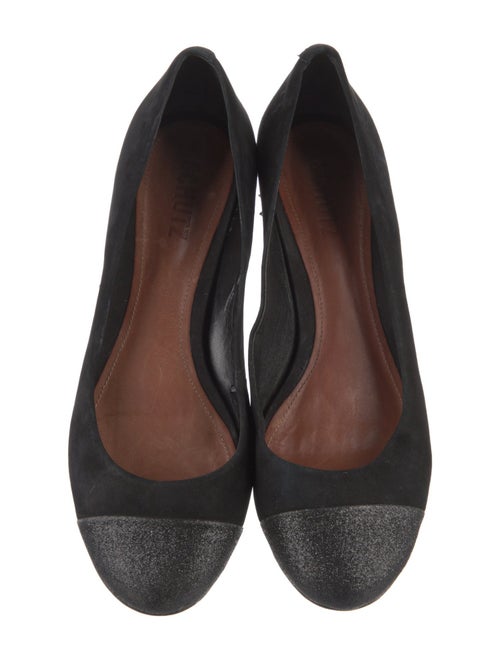 Schutz Suede Glitter Accents Pumps