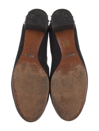 Schutz Suede Glitter Accents Pumps