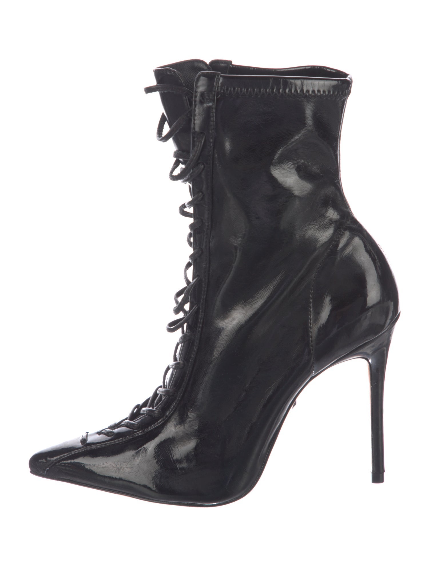 Schutz Leather Lace-Up Boots