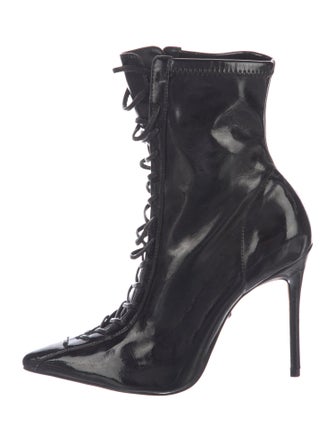 Schutz Leather Lace-Up Boots