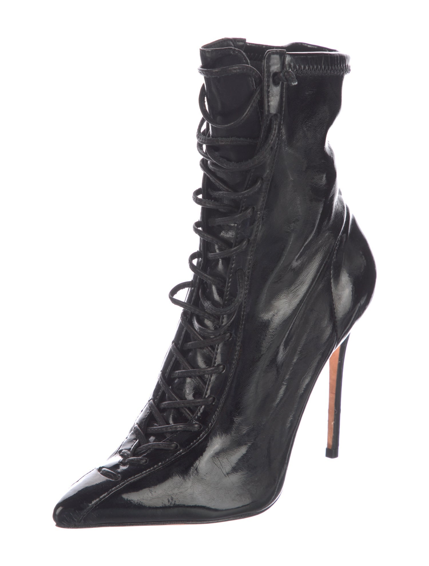 Schutz Leather Lace-Up Boots