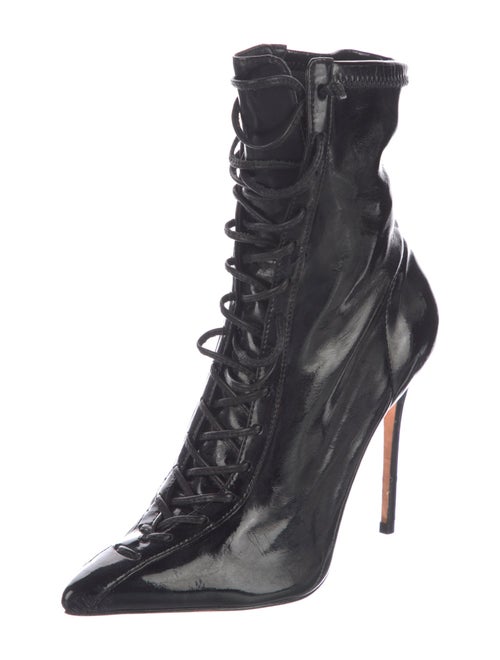 Schutz Leather Lace-Up Boots