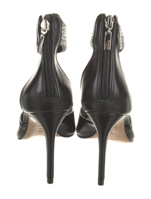 Schutz Leather Crystal Embellishments D'Orsay Pumps