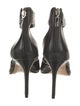 Schutz Leather Crystal Embellishments D'Orsay Pumps