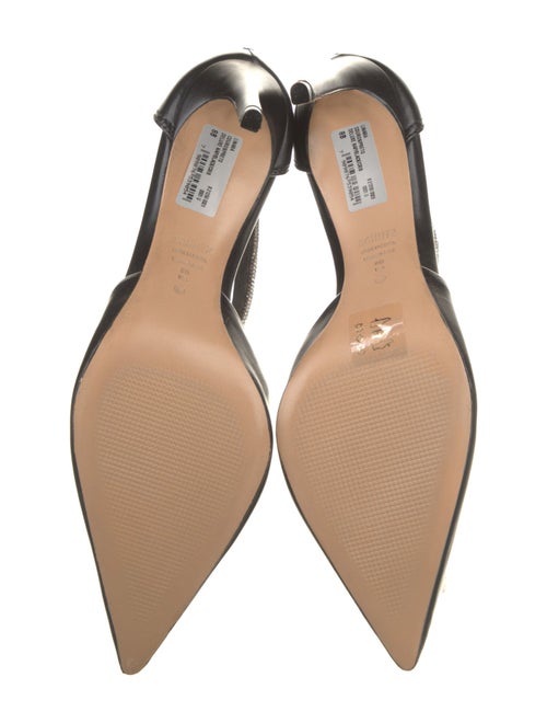 Schutz Leather Crystal Embellishments D'Orsay Pumps