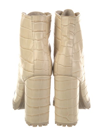 Schutz Leather Lace-Up Boots