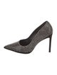 Schutz Suede Crystal Embellishments Pumps