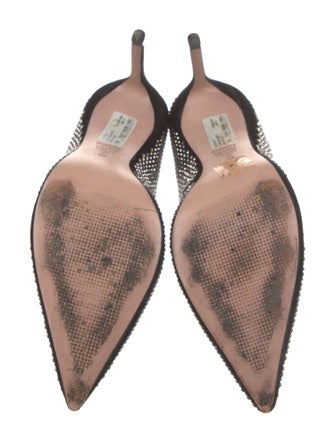 Schutz Suede Crystal Embellishments Pumps