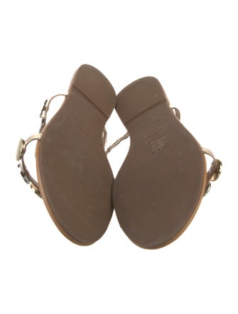 Schutz Leather Slides