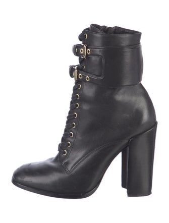 Schutz Leather Combat Boots
