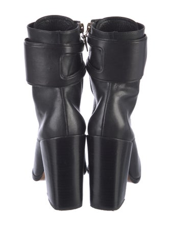 Schutz Leather Combat Boots