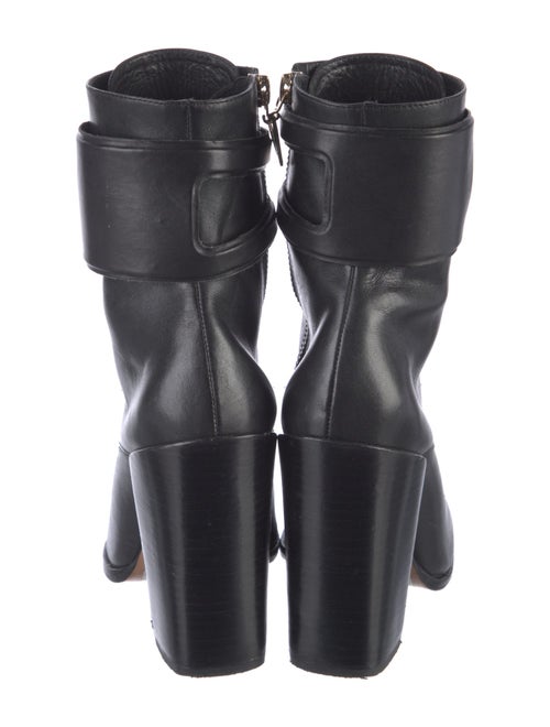 Schutz Leather Combat Boots