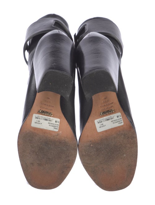 Schutz Leather Combat Boots