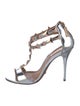 Schutz Leather T-Strap Sandals