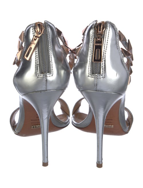Schutz Leather T-Strap Sandals