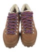 Schutz Suede Colorblock Pattern Lace-Up Boots