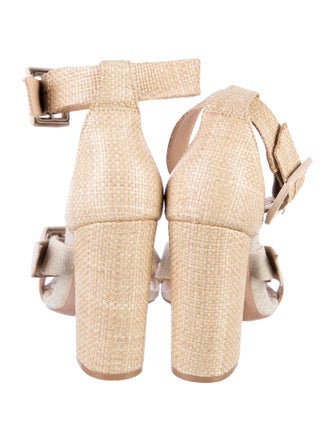 Schutz Straw Sandals