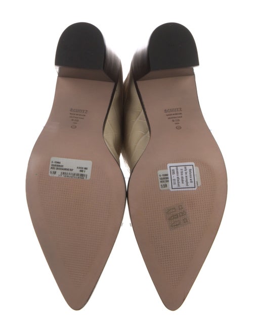 Schutz Embossed Leather Western Boots