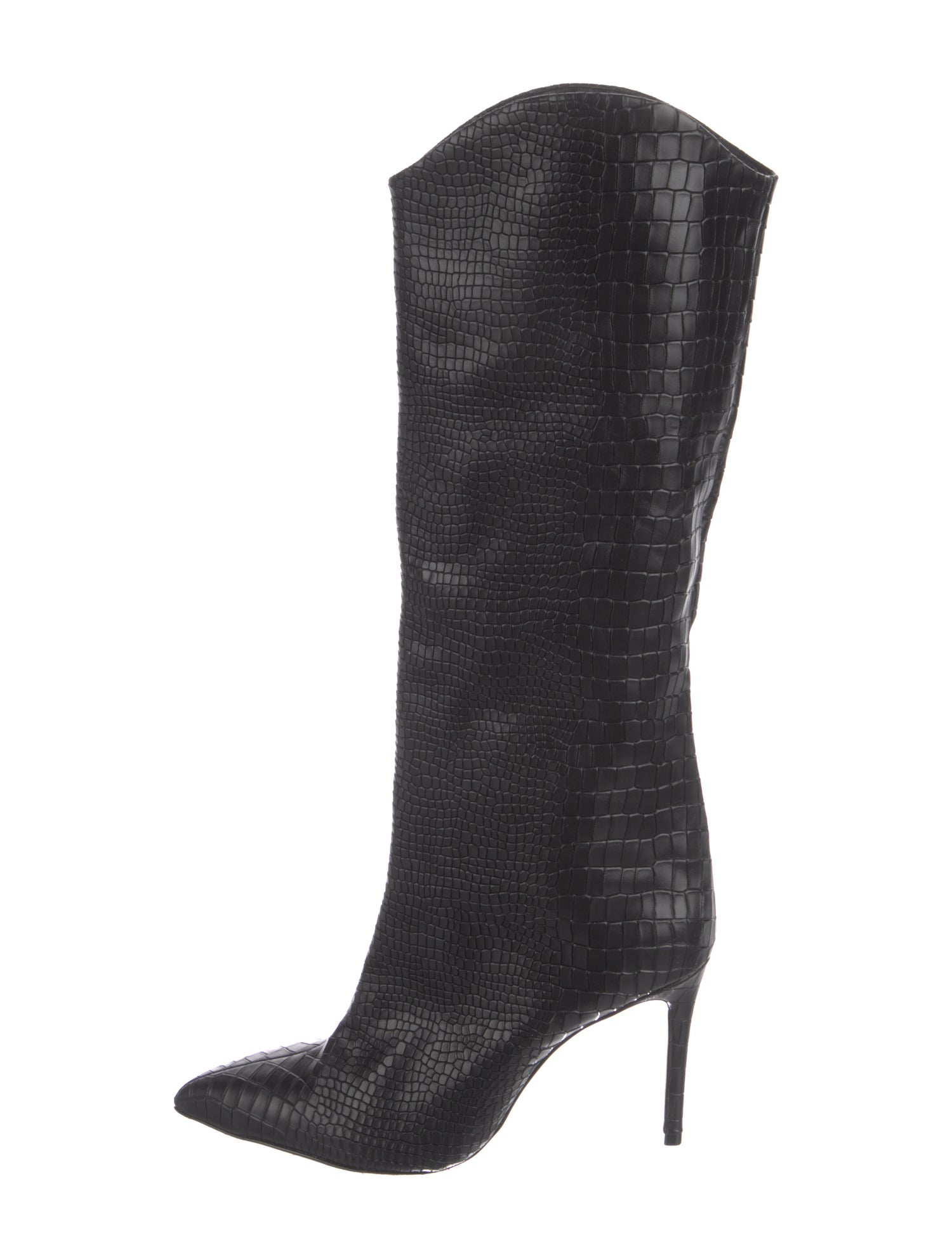Schutz Embossed Leather Boots