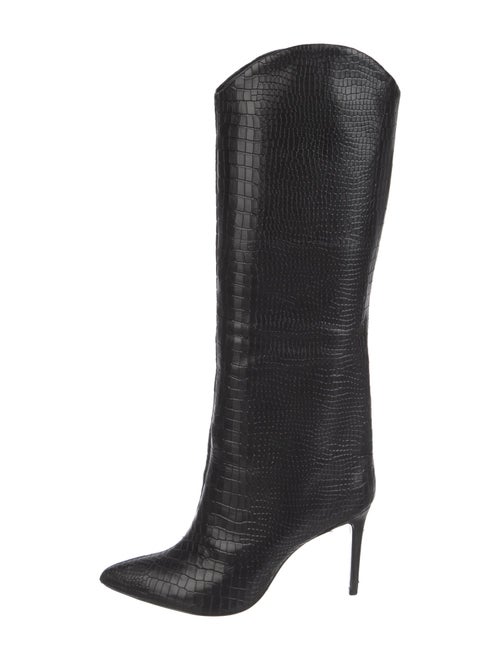 Schutz Embossed Leather Boots