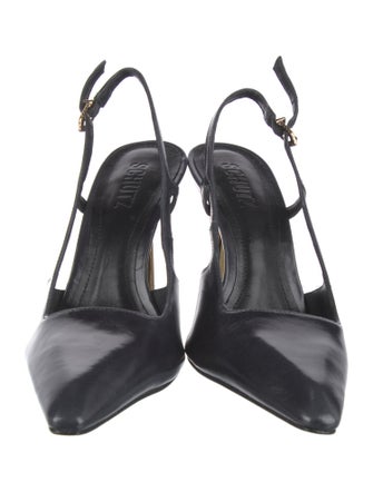 Schutz Suede Slingback Pumps