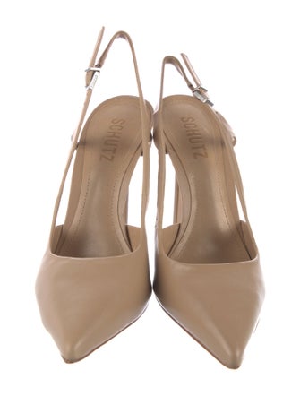 Schutz Leather Slingback Pumps
