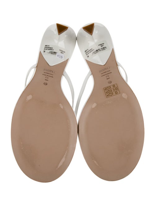 Schutz Leather Slides