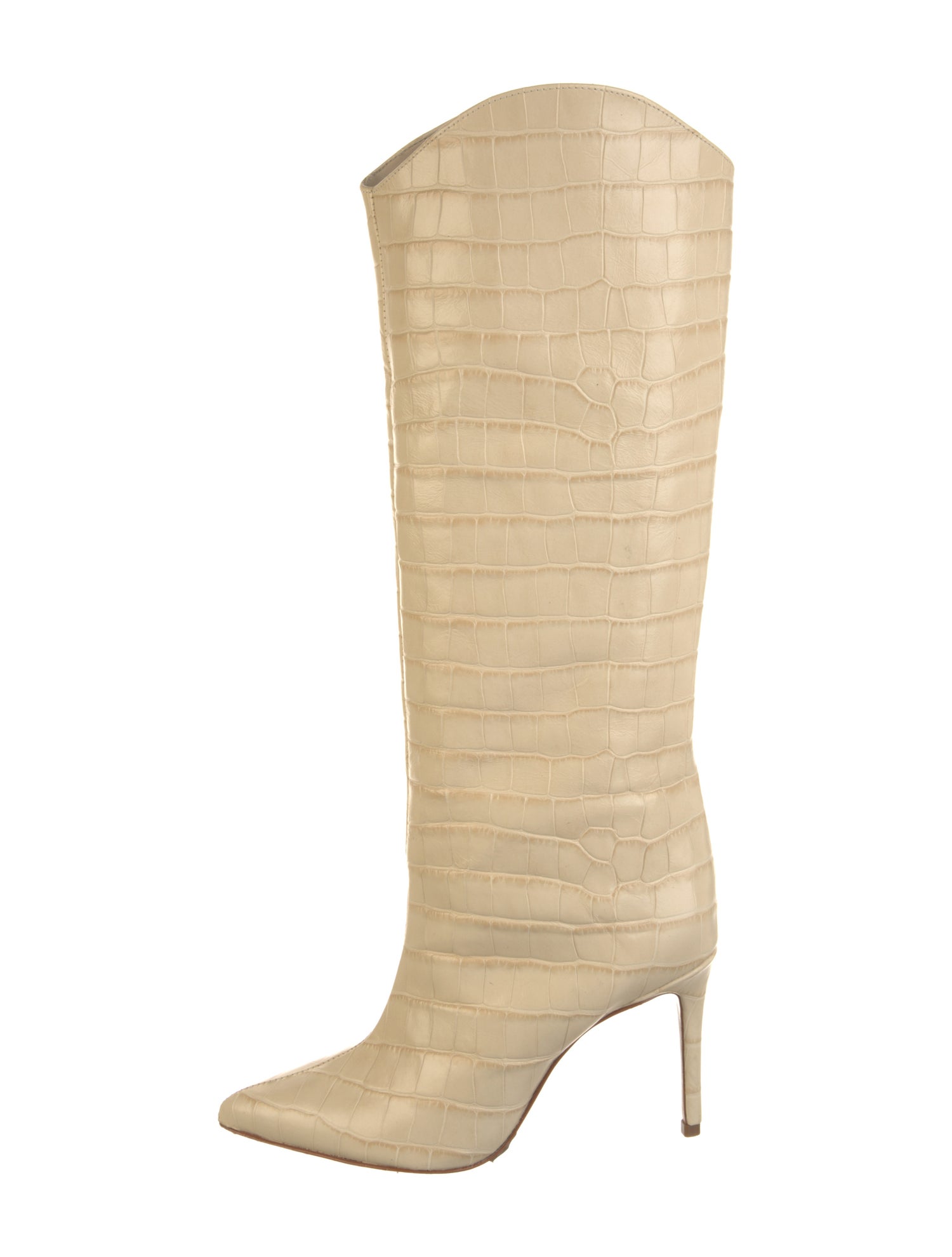Schutz Embossed Leather Boots