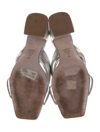 Schutz Leather Slides