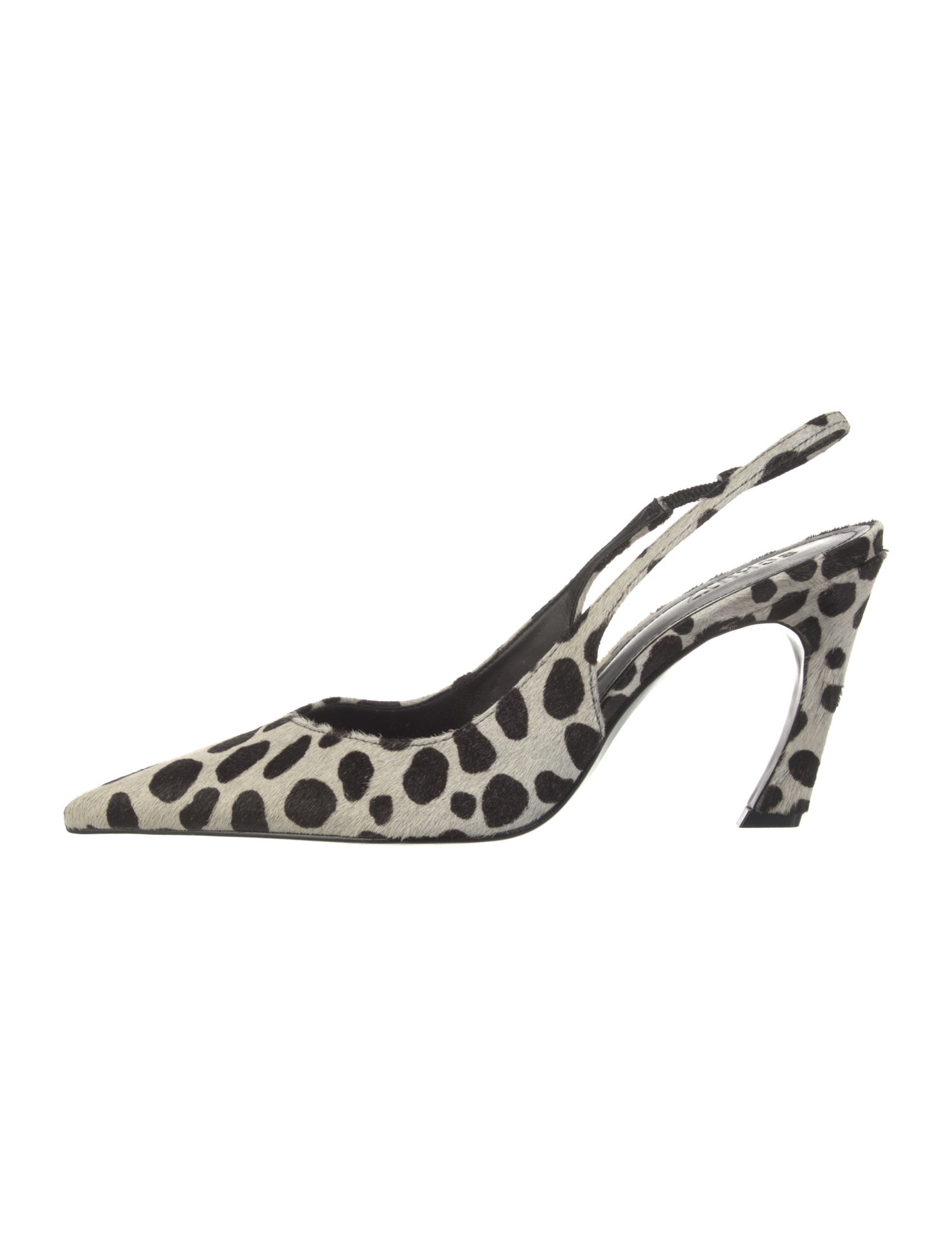 Schutz Ponyhair Animal Print Slingback Pumps