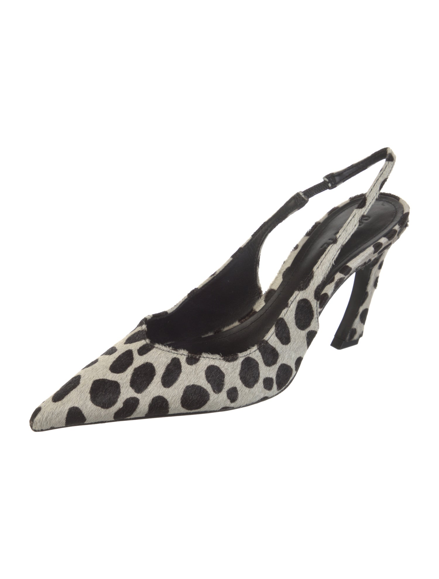Schutz Ponyhair Animal Print Slingback Pumps