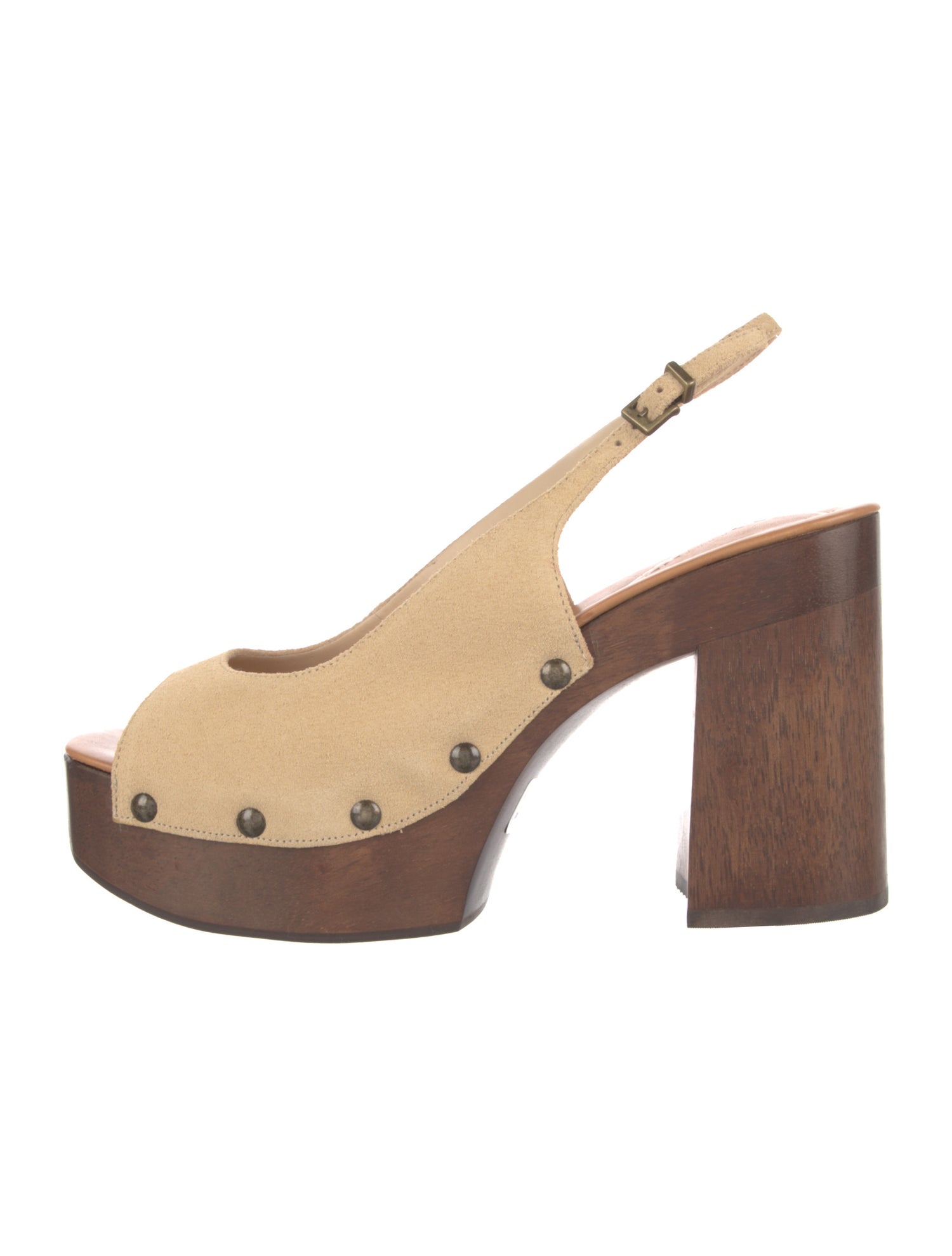 Schutz Suede Slingback Sandals