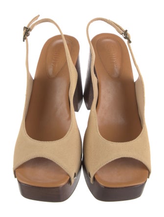 Schutz Suede Slingback Sandals