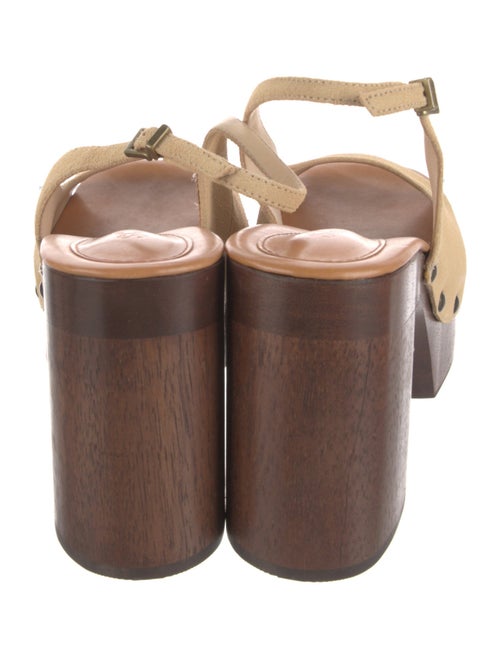 Schutz Suede Slingback Sandals