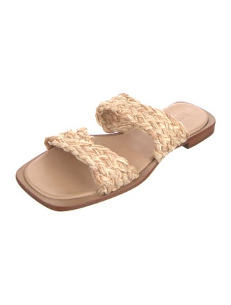 Schutz Raffia Slides