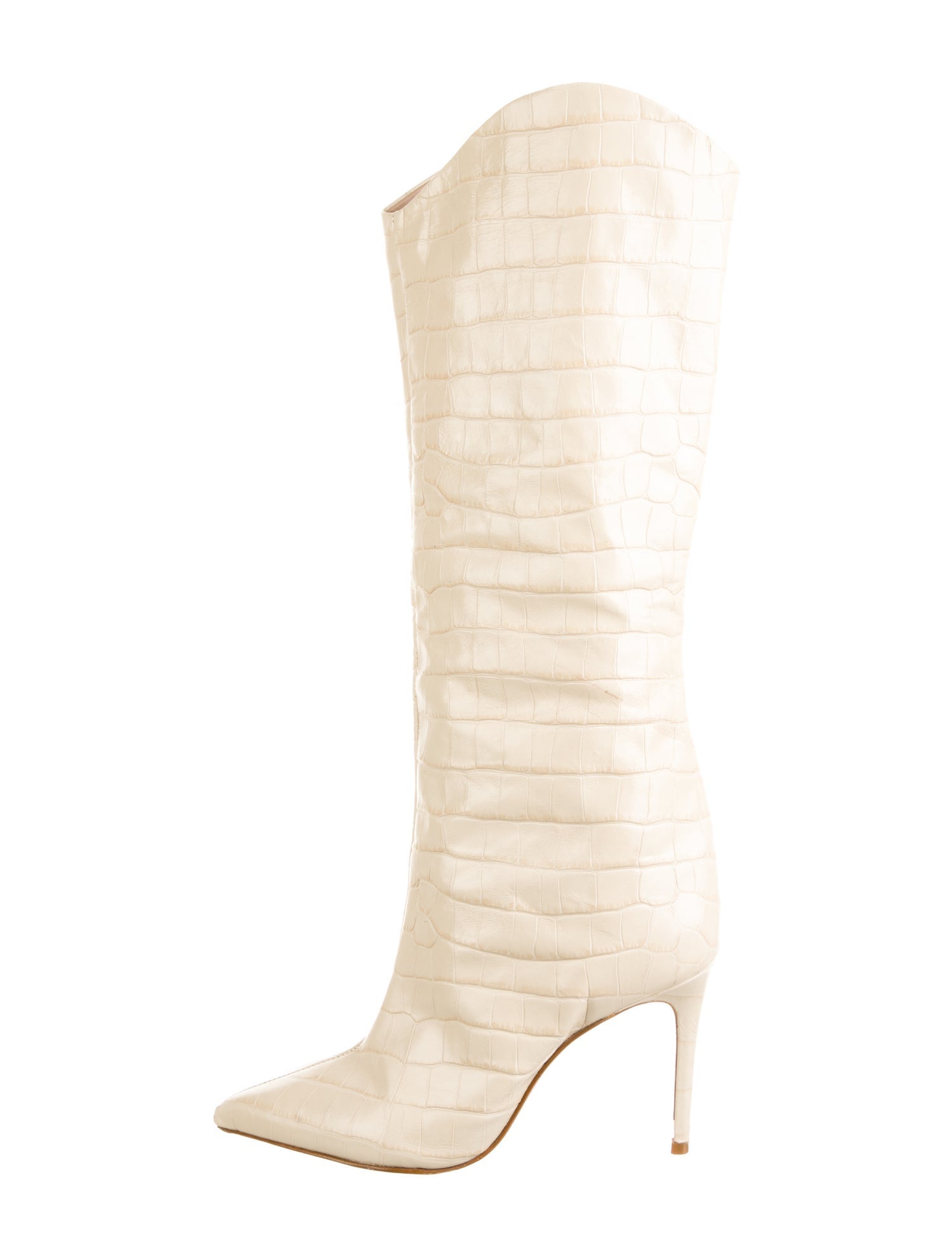 Schutz Embossed Leather Boots