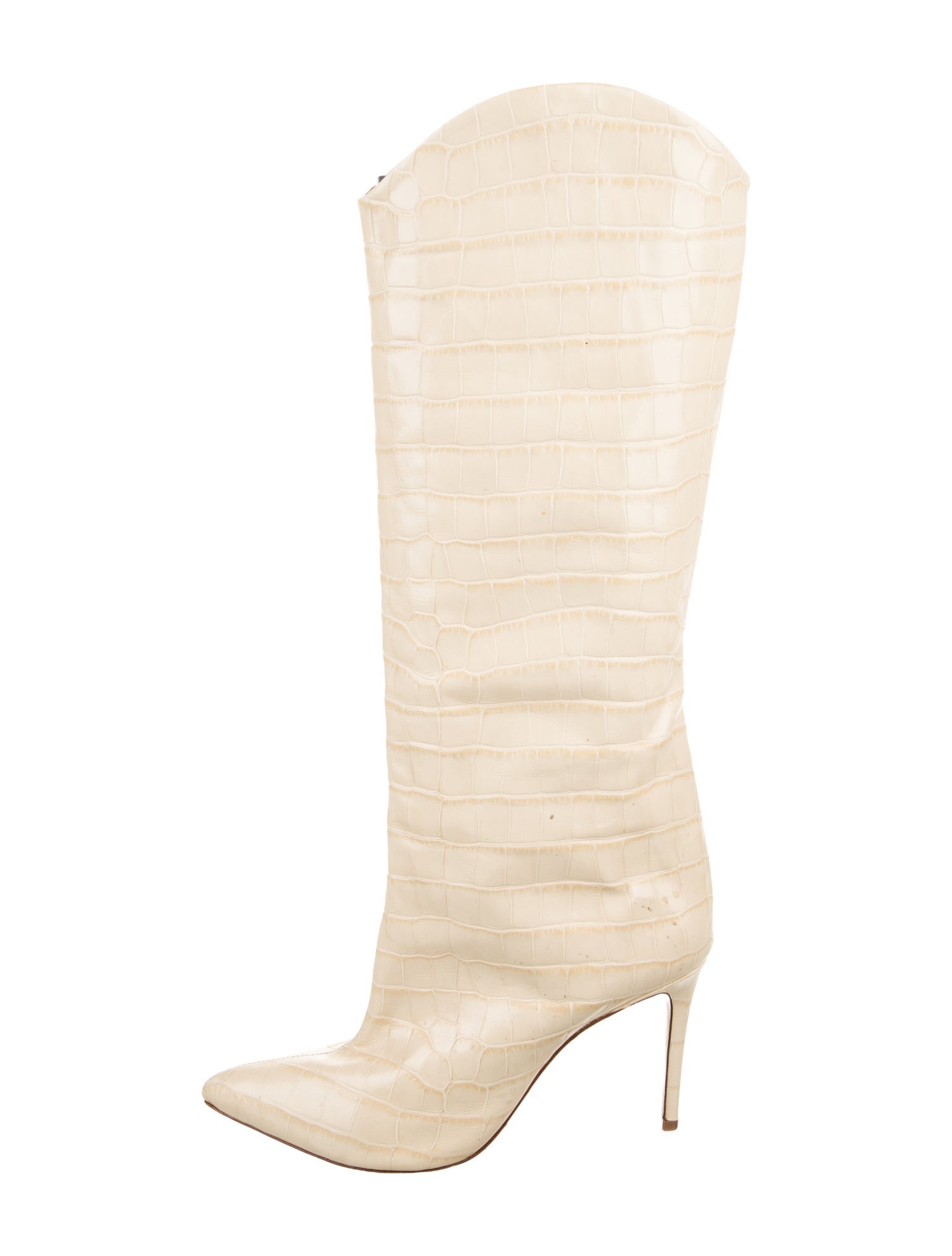 Schutz Embossed Leather Boots