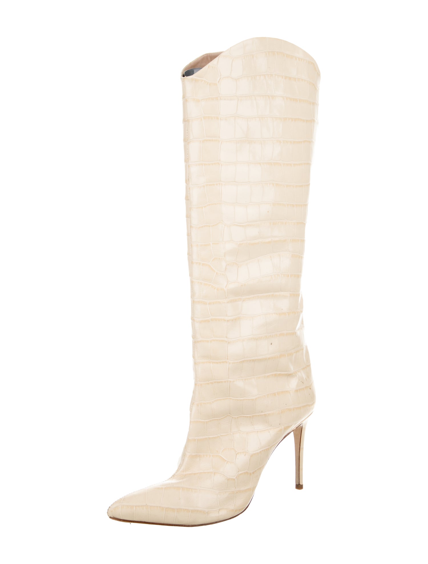 Schutz Embossed Leather Boots
