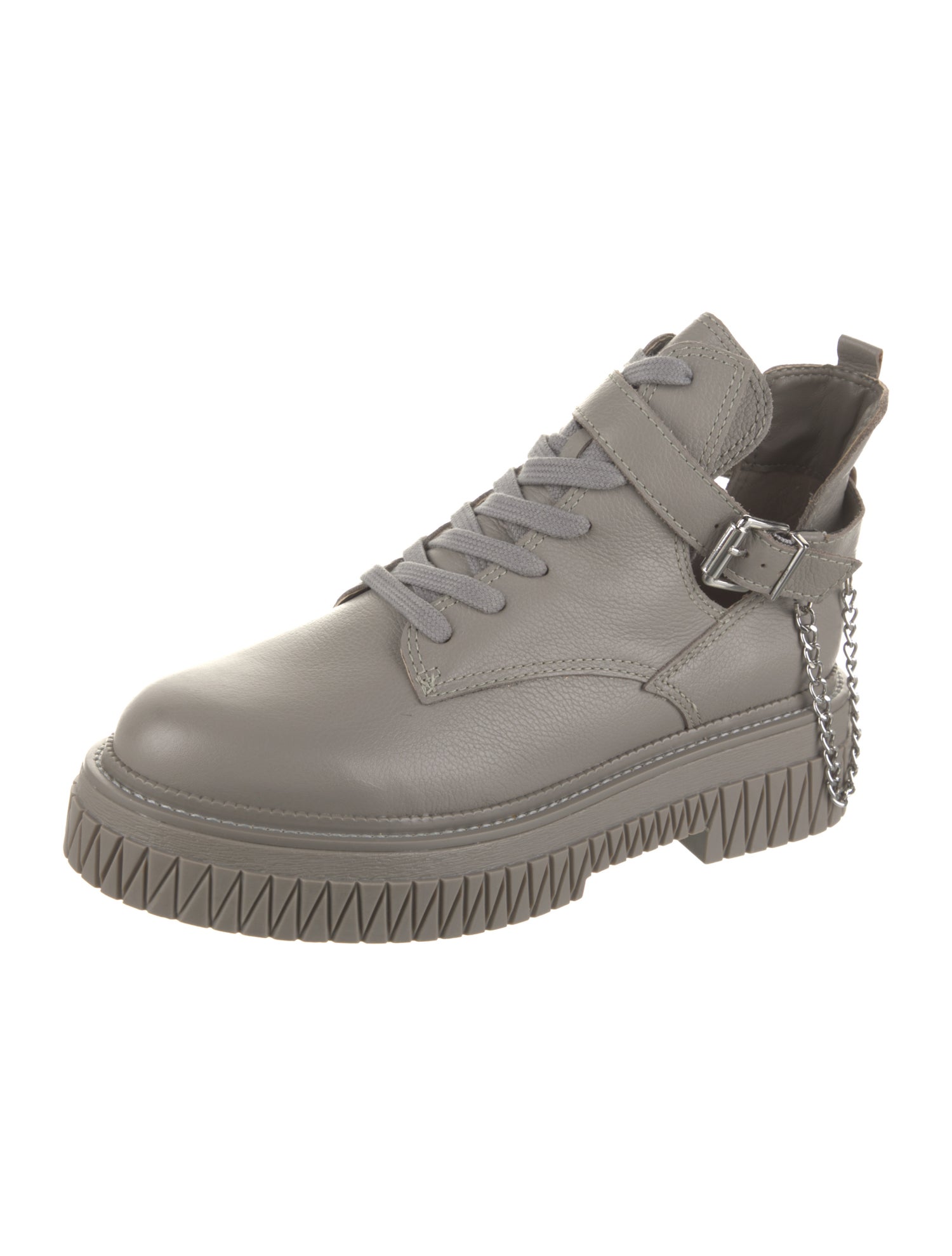 Schutz Leather Lace-Up Boots