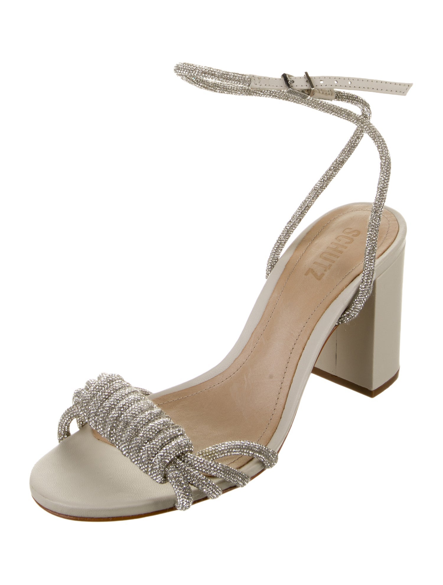 Schutz Crystal Embellishments Sandals