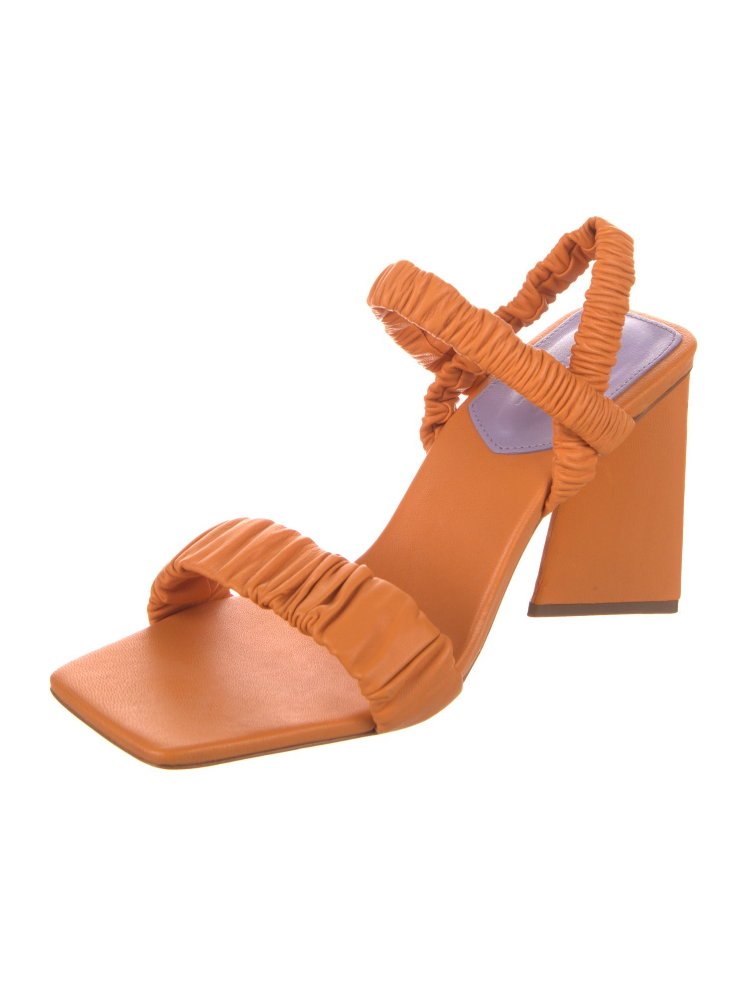 Schutz Leather Slingback Sandals