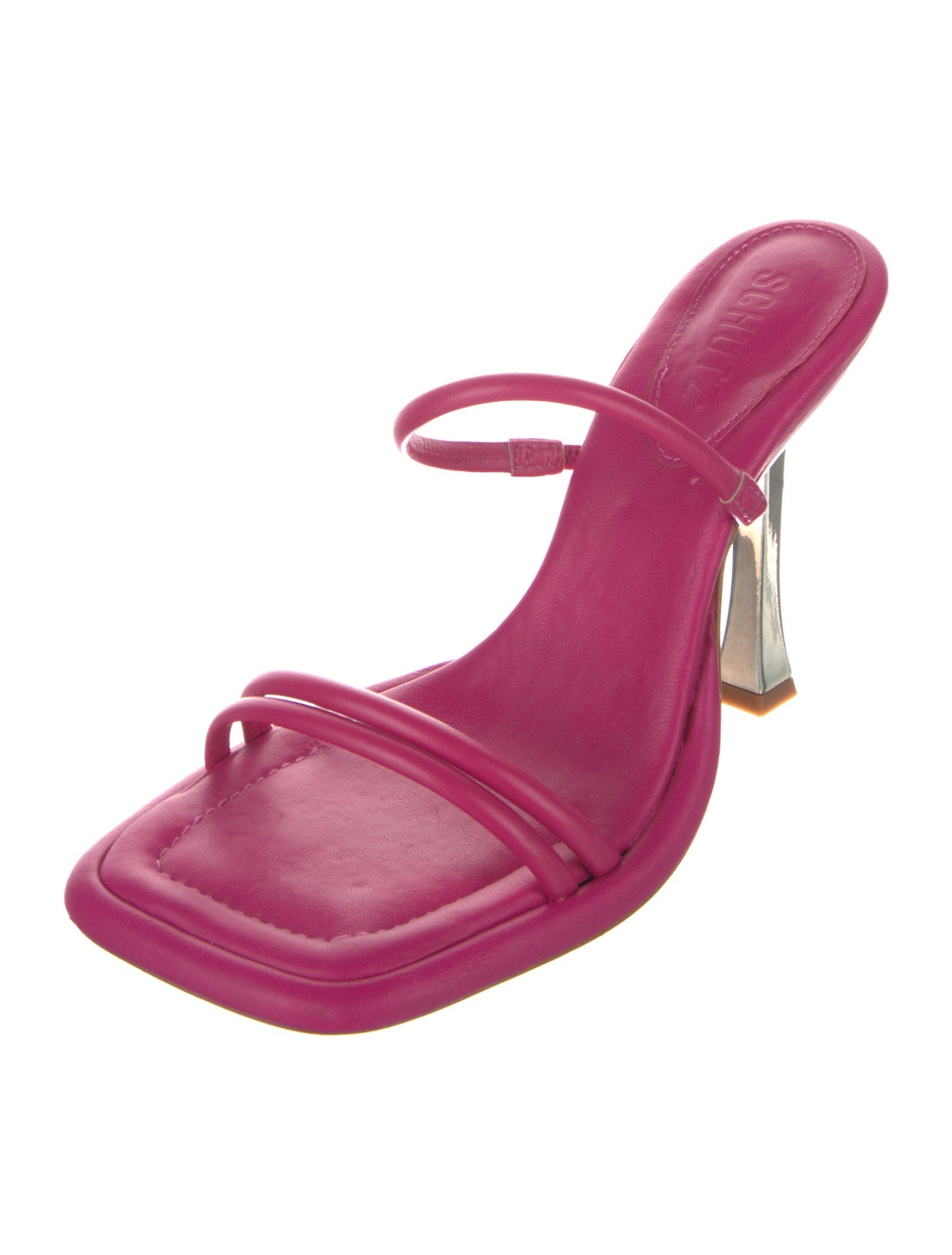 Schutz Leather Slides