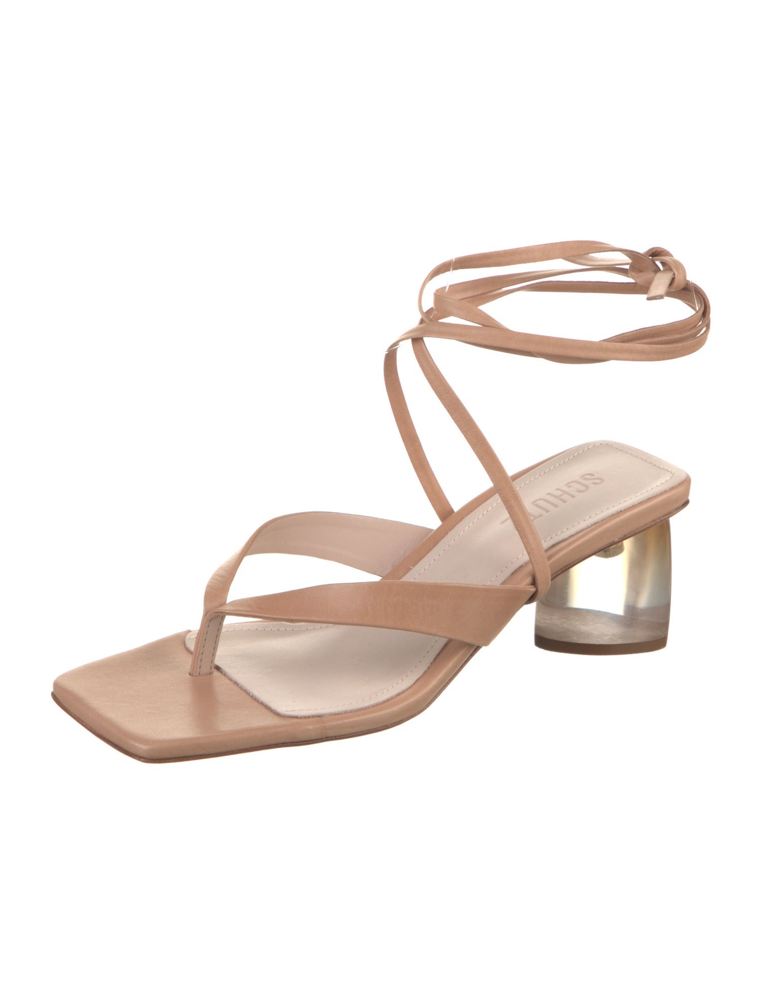 Schutz Leather Gladiator Sandals