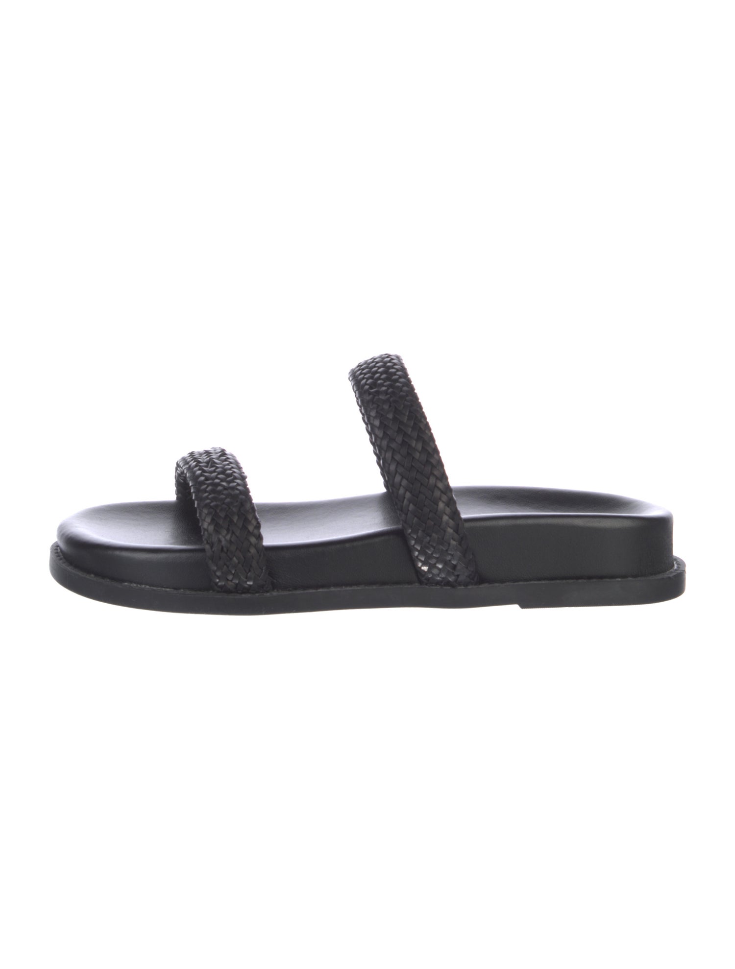 Schutz Leather Slides