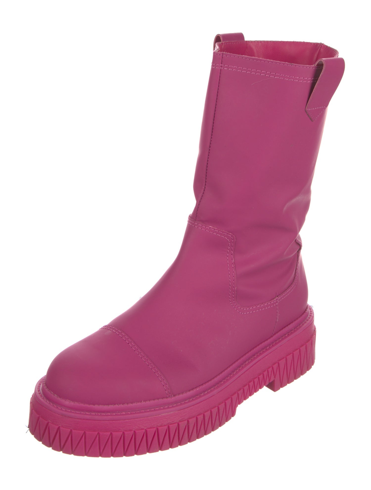 Schutz Leather Combat Boots