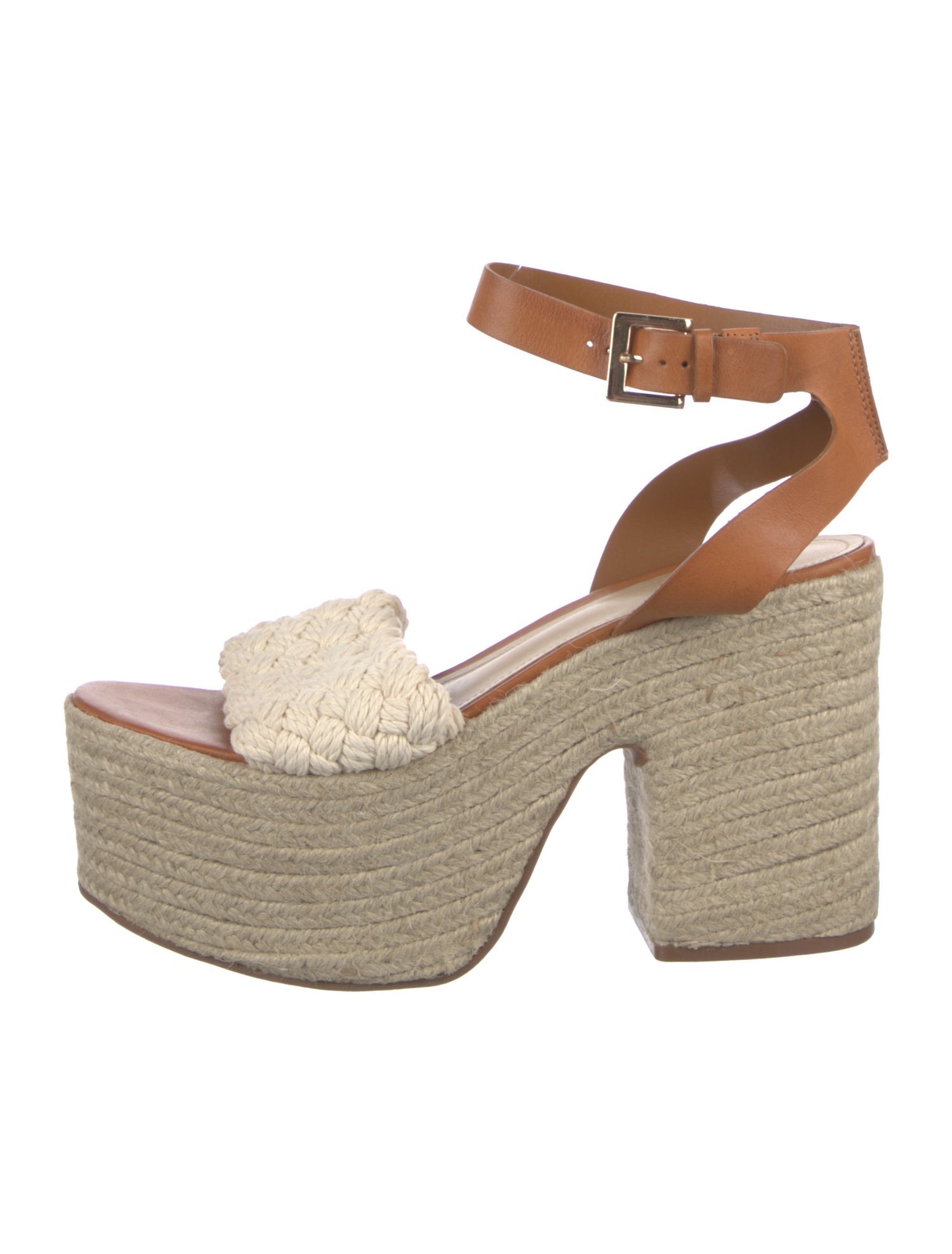 Schutz Leather Espadrilles