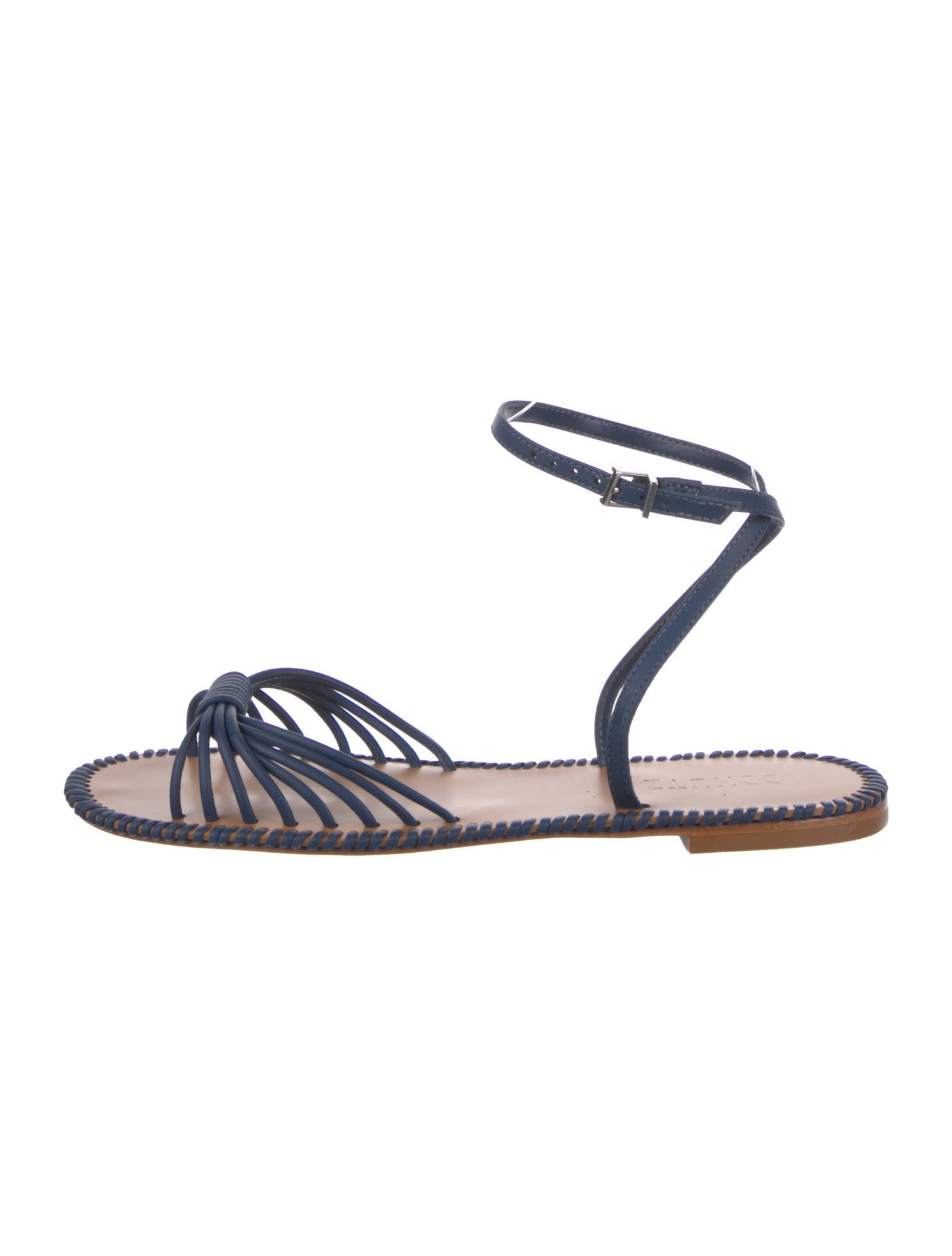 Schutz Leather Slingback Sandals