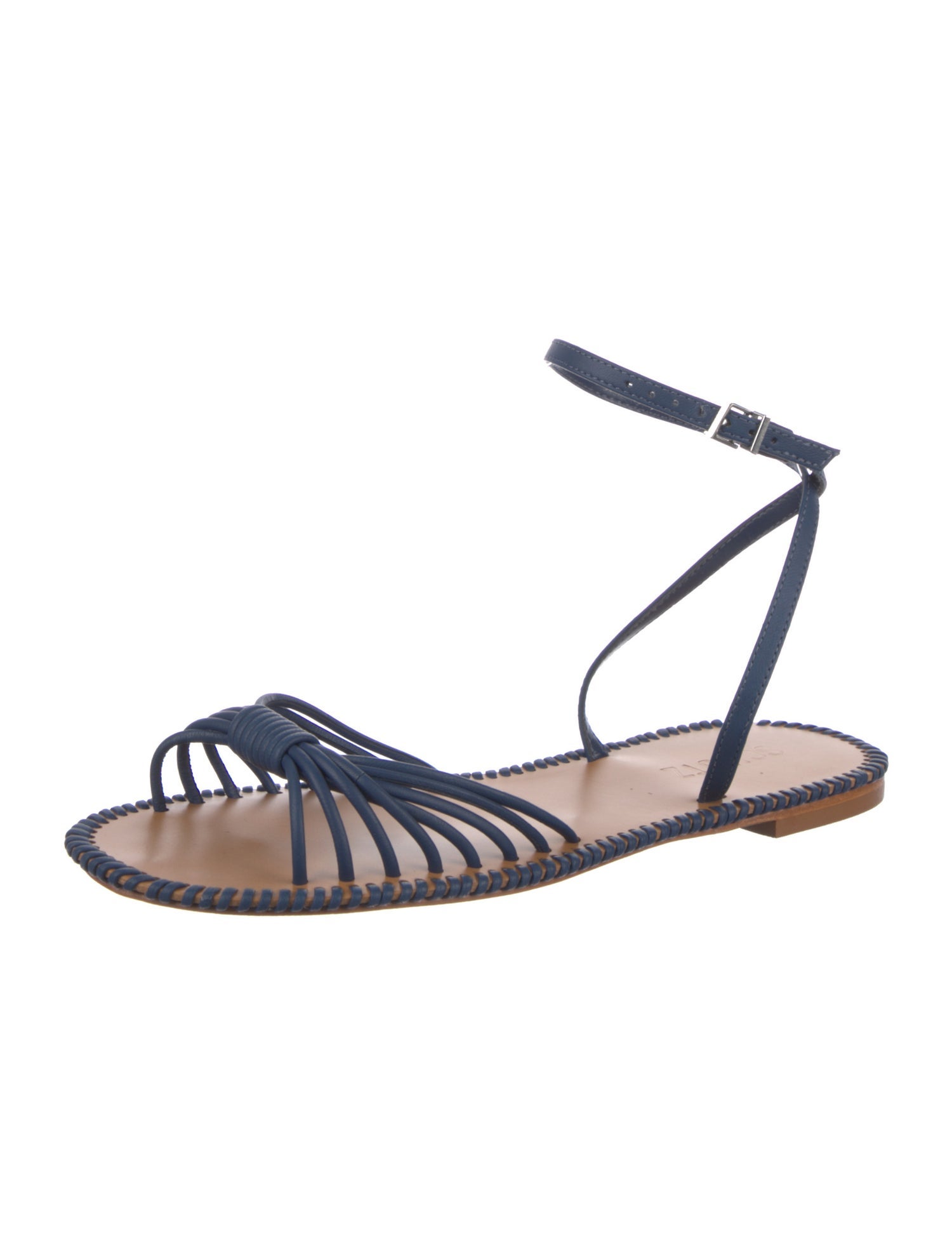 Schutz Leather Slingback Sandals