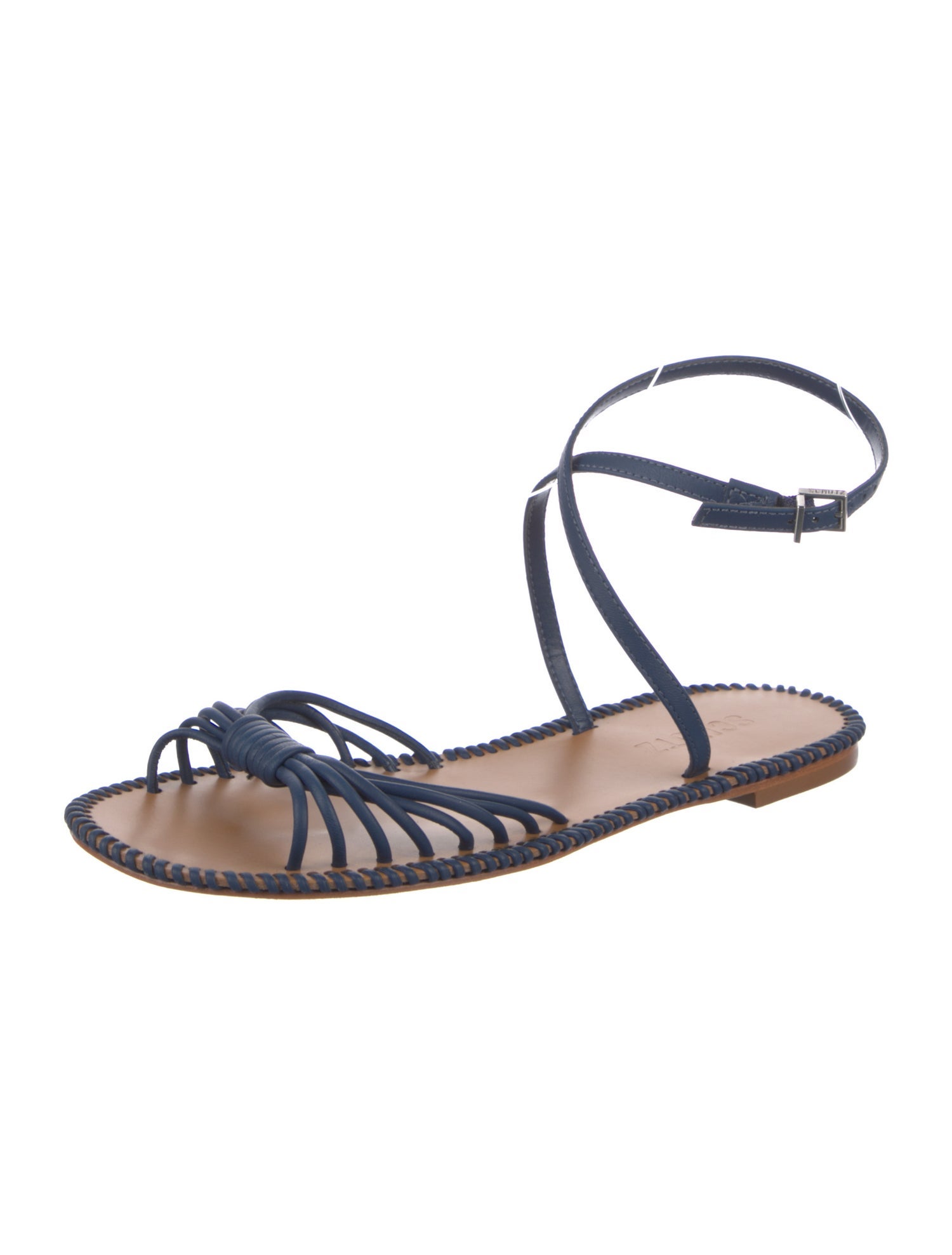 Schutz Leather Gladiator Sandals