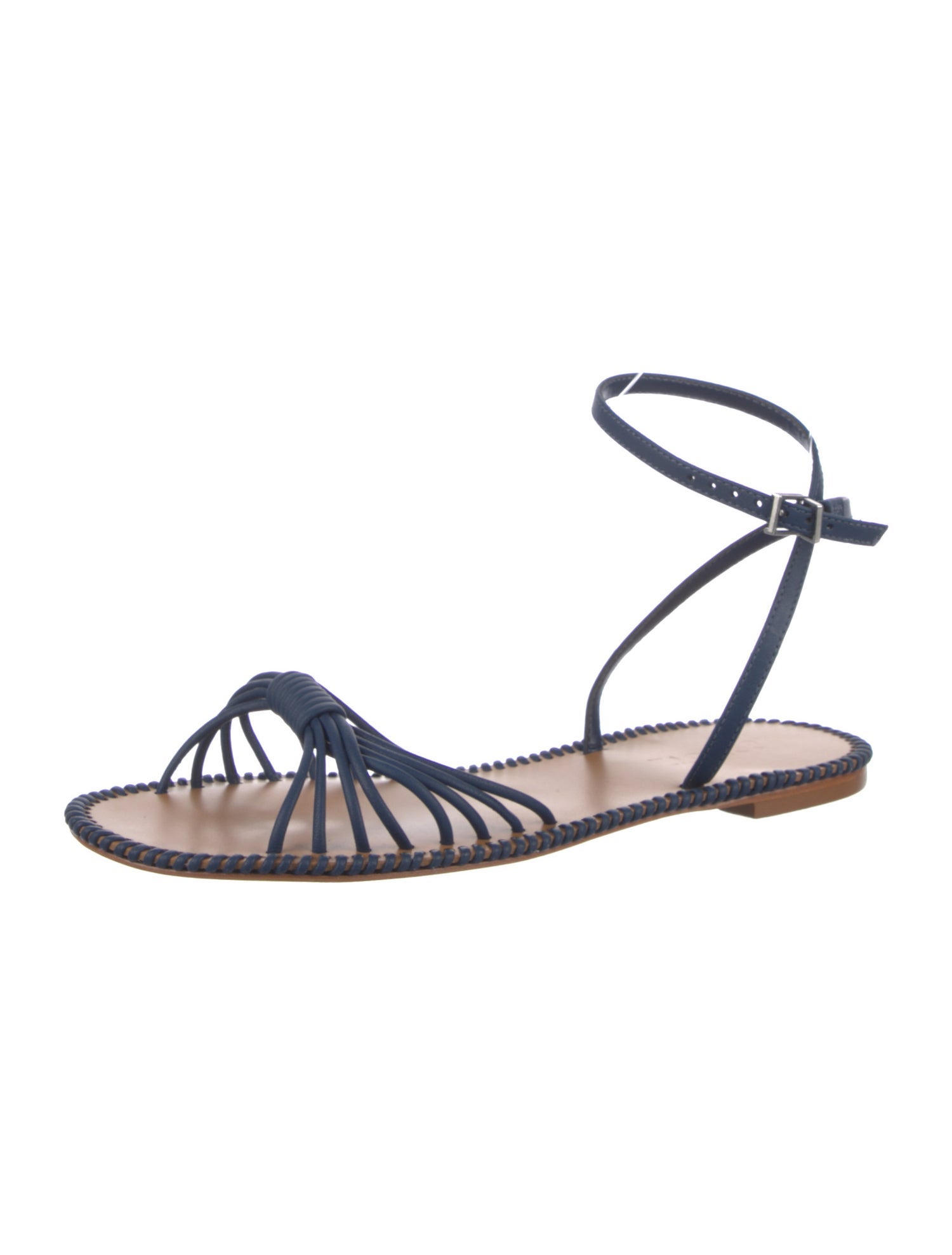 Schutz Leather Printed Slingback Sandals
